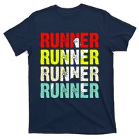 Runner Running Marathoner Retro Vintage T-Shirt