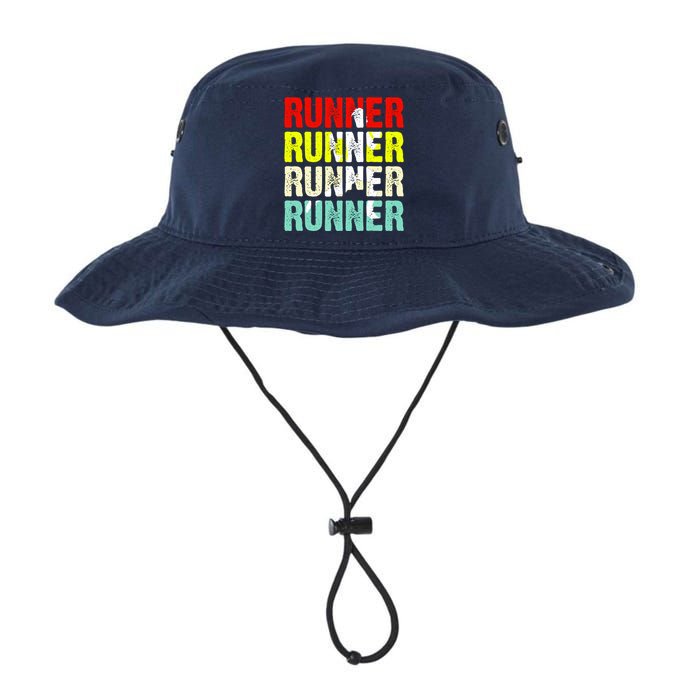 Runner Running Marathoner Retro Vintage Legacy Cool Fit Booney Bucket Hat