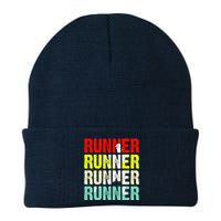 Runner Running Marathoner Retro Vintage Knit Cap Winter Beanie