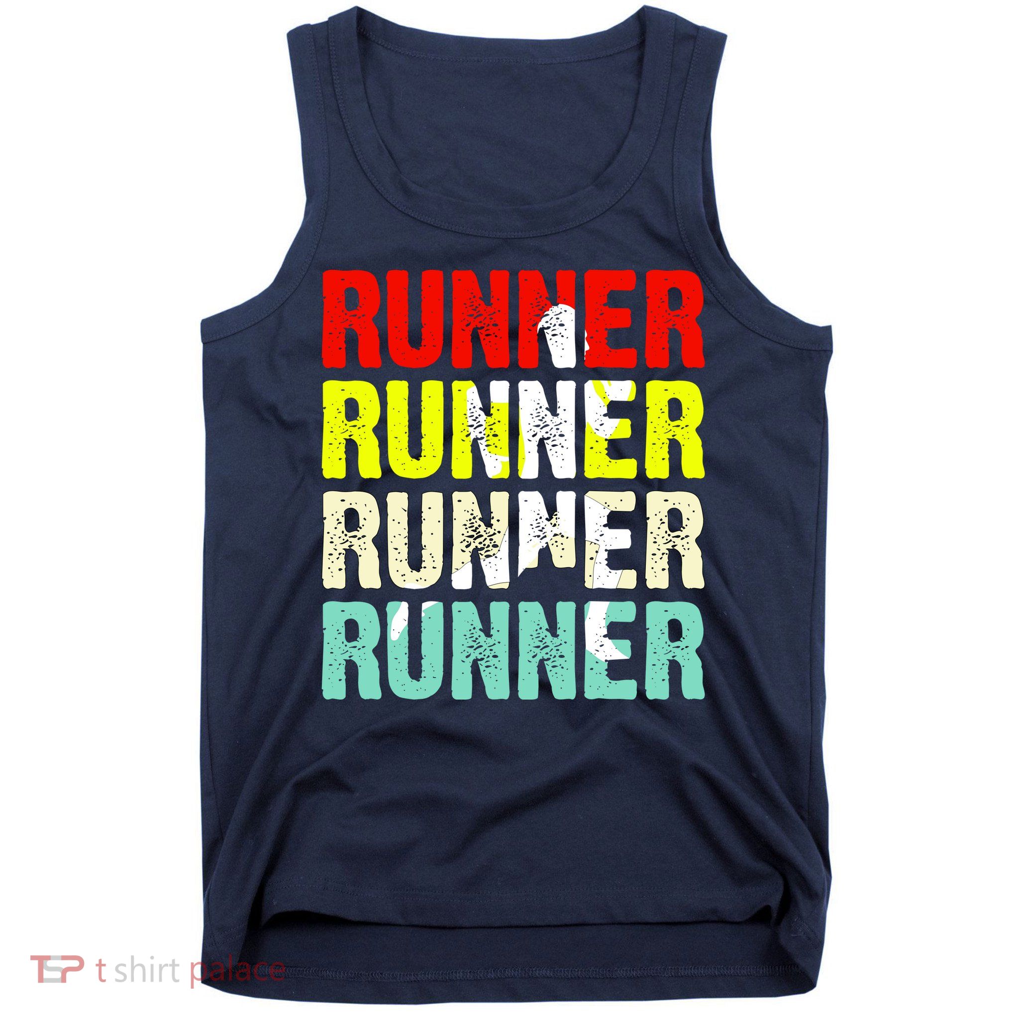 Runner Running Marathoner Retro Vintage Tank Top