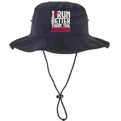 Running Runners Marathon I Run Better Than The Government Legacy Cool Fit Booney Bucket Hat