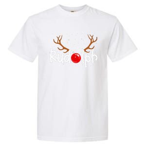 Rudolph Red Nose Reindeer Christmas Funny Garment-Dyed Heavyweight T-Shirt