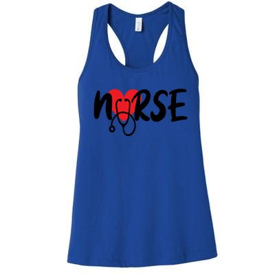 Rn Registered Nurse Lpn With Heart Cool Gift Women's Racerback Tank