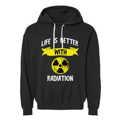 Radioactivity Radiology Nuclear Symbol X Rays Garment-Dyed Fleece Hoodie