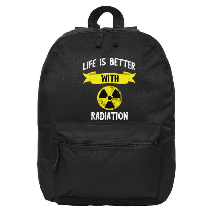 Radioactivity Radiology Nuclear Symbol X Rays 16 in Basic Backpack