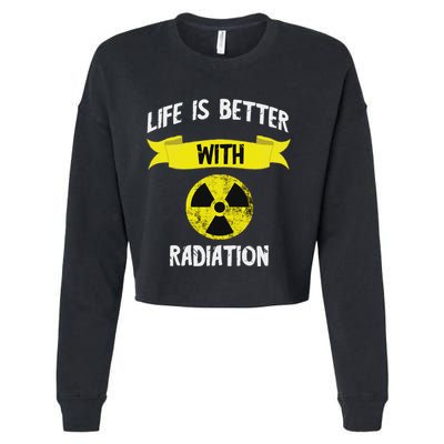 Radioactivity Radiology Nuclear Symbol X Rays Cropped Pullover Crew