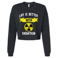 Radioactivity Radiology Nuclear Symbol X Rays Cropped Pullover Crew