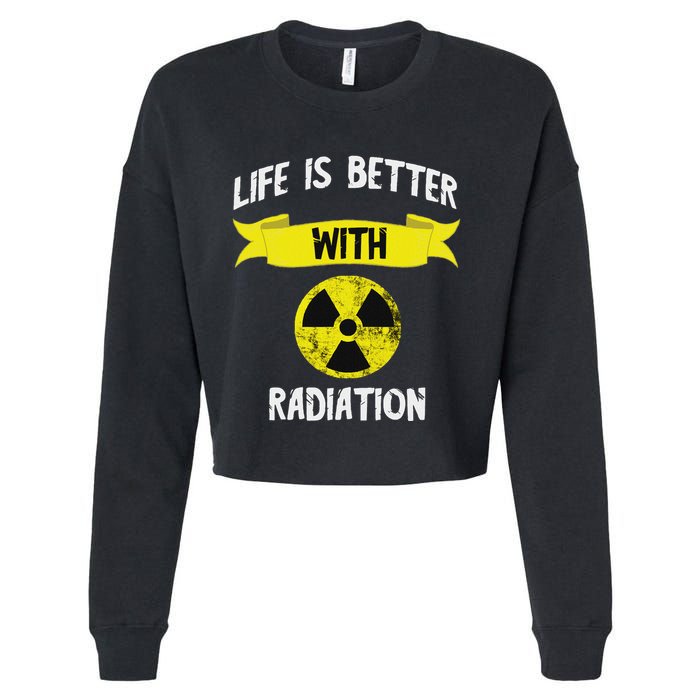 Radioactivity Radiology Nuclear Symbol X Rays Cropped Pullover Crew