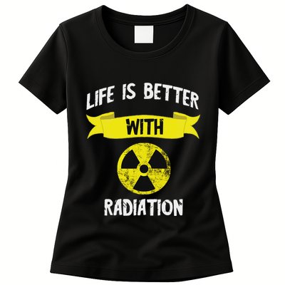 Radioactivity Radiology Nuclear Symbol X Rays Womens T-Shirt