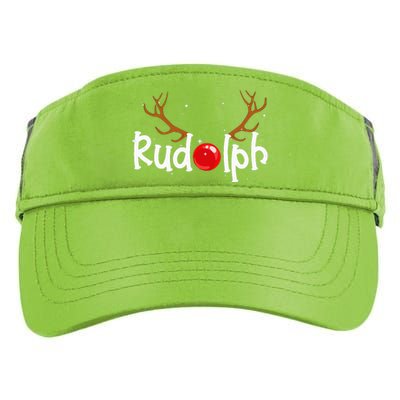 Rudolph Red Nose Reindeer Christmas Funny Adult Drive Performance Visor