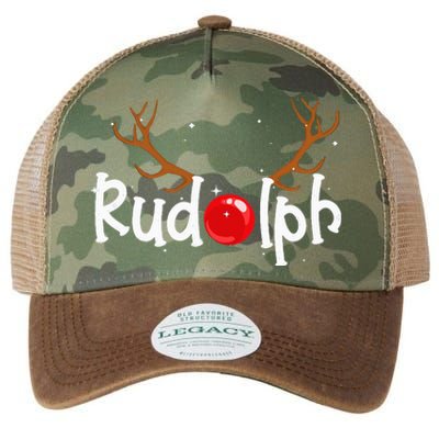 Rudolph Red Nose Reindeer Christmas Funny Legacy Tie Dye Trucker Hat