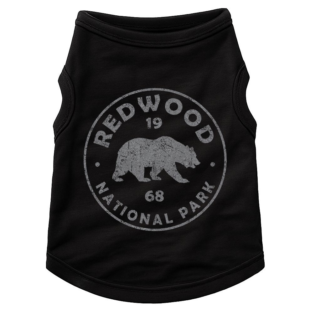 Retro Redwood National Park Vintage Hiking Doggie Tank