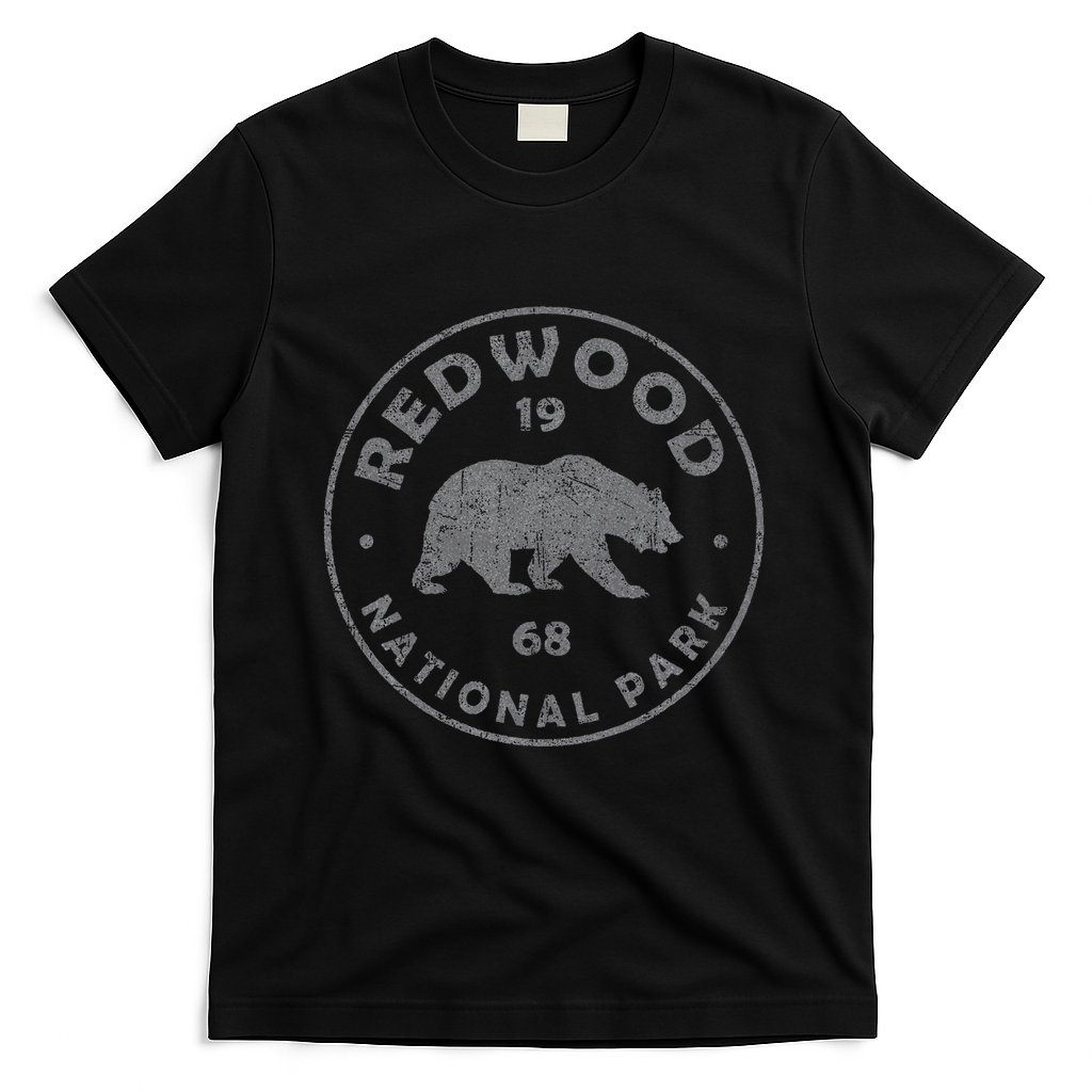 Retro Redwood National Park Vintage Hiking T-Shirt