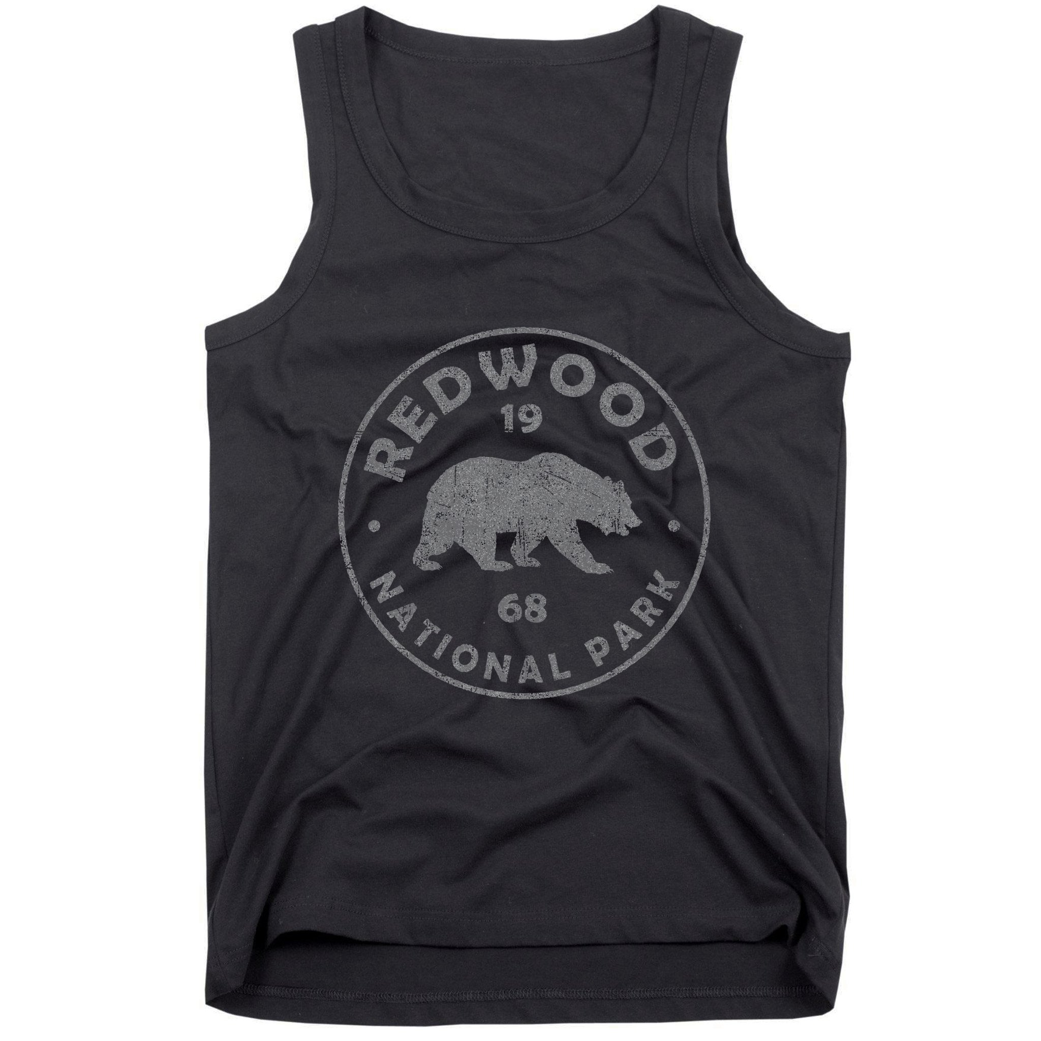 Retro Redwood National Park Vintage Hiking Tank Top