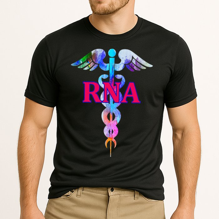 RNA Restorative Nurse Assistant Caduceus Nursing Aide Gift Cooling Performance Crew T-Shirt