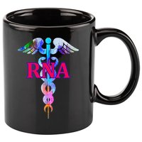 RNA Restorative Nurse Assistant Caduceus Nursing Aide Gift 11oz C Handle Ceramic Mug
