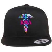 RNA Restorative Nurse Assistant Caduceus Nursing Aide Gift Flat Bill Trucker Hat
