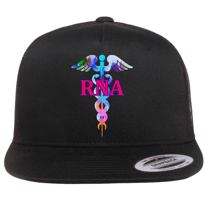 RNA Restorative Nurse Assistant Caduceus Nursing Aide Gift Flat Bill Trucker Hat