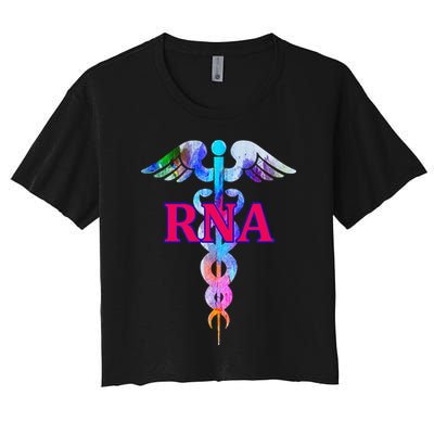 RNA Restorative Nurse Assistant Caduceus Nursing Aide Gift Crop Top