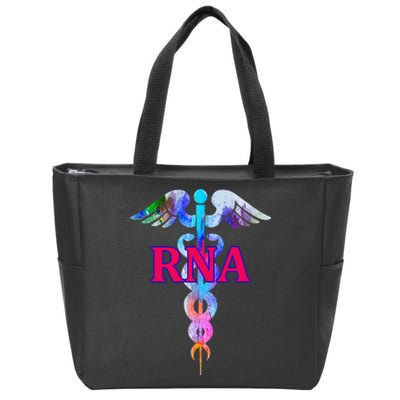 RNA Restorative Nurse Assistant Caduceus Nursing Aide Gift Zip Tote Bag