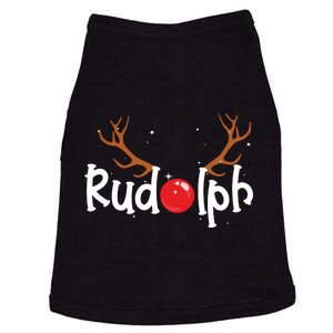 Rudolph Red Nose Reindeer Christmas Funny Doggie Tank