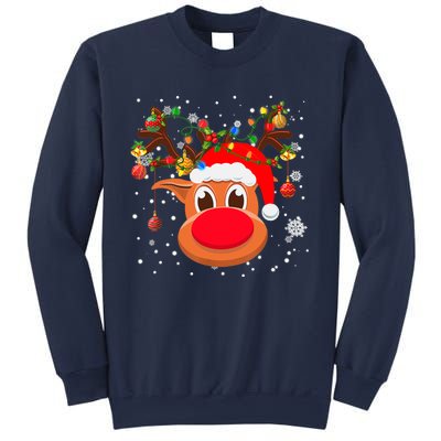 RUDOLPH Red Nose Reindeer Shirt Santa Christmas Sweatshirt