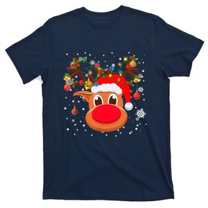 RUDOLPH Red Nose Reindeer Shirt Santa Christmas T-Shirt