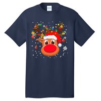 RUDOLPH Red Nose Reindeer Shirt Santa Christmas Tall T-Shirt