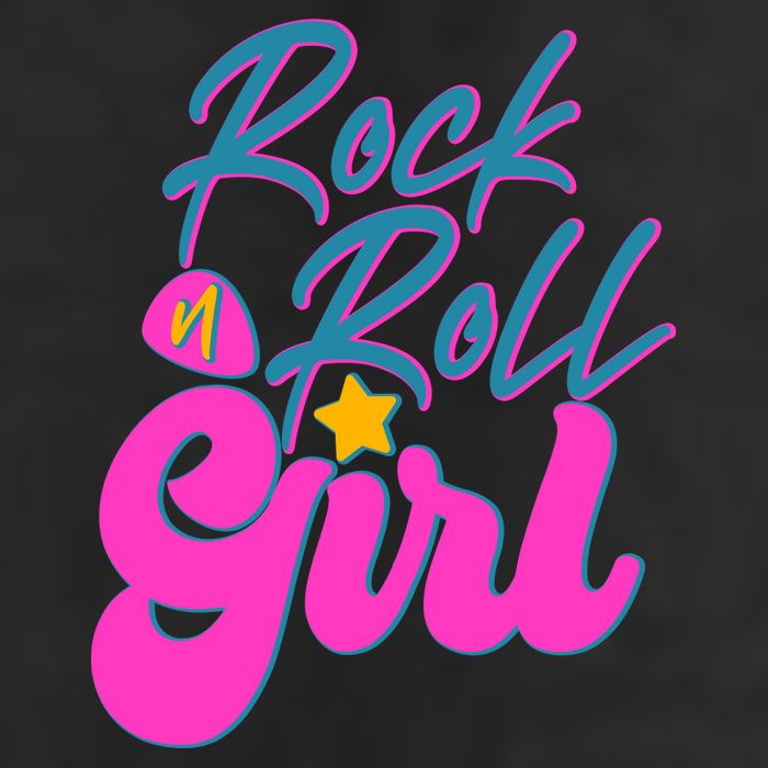 Retro Rock N Roll Girl Costume 7 Panel Mesh Trucker Snapback Hat