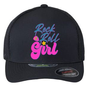 Retro Rock N Roll Girl Costume Flexfit Unipanel Trucker Cap