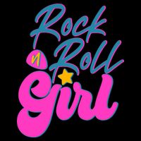 Retro Rock N Roll Girl Costume V-Neck T-Shirt