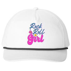 Retro Rock N Roll Girl Costume Snapback Five-Panel Rope Hat