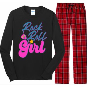 Retro Rock N Roll Girl Costume Long Sleeve Pajama Set