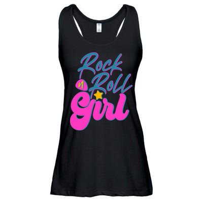 Retro Rock N Roll Girl Costume Ladies Essential Flowy Tank