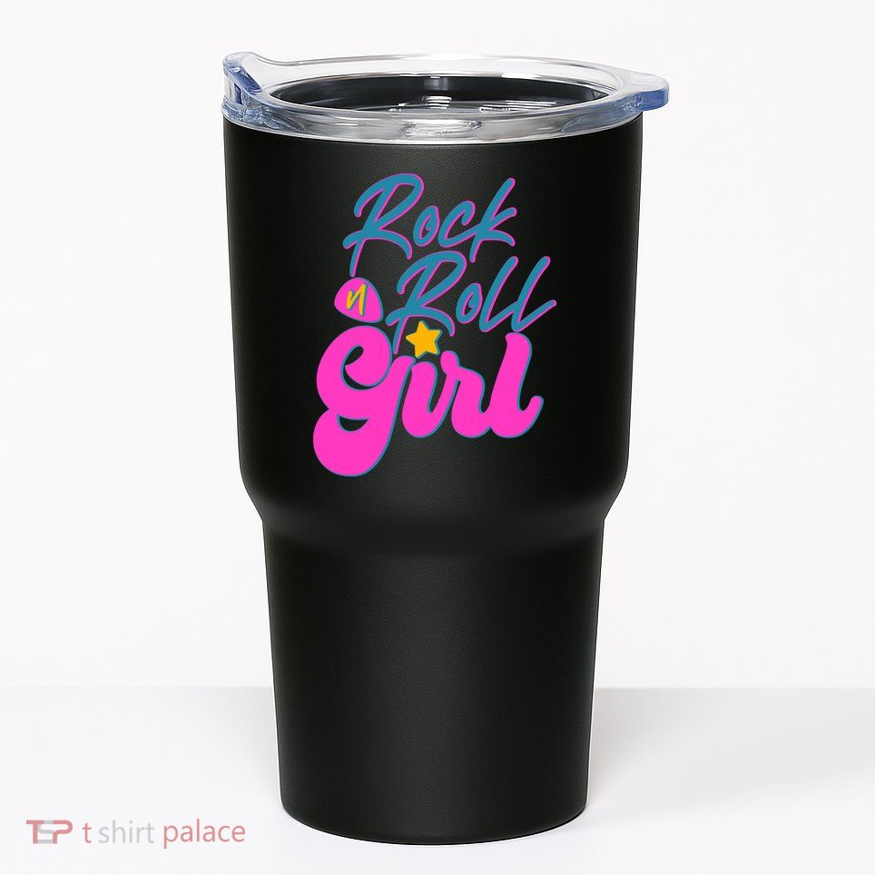 Retro Rock N Roll Girl Costume Tumbler