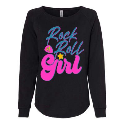 Retro Rock N Roll Girl Costume Womens California Wash Sweatshirt