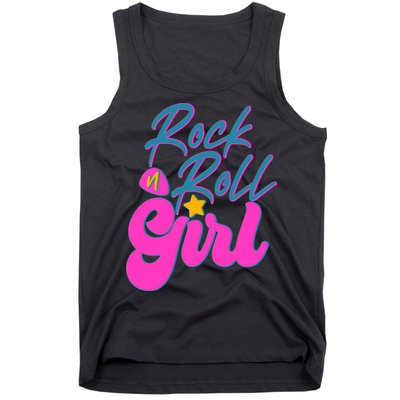 Retro Rock N Roll Girl Costume Tank Top