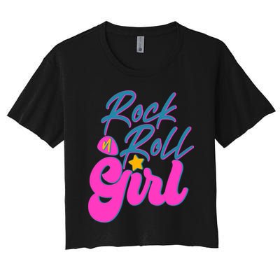 Retro Rock N Roll Girl Costume Crop Top