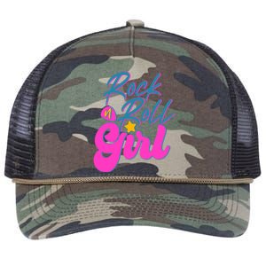 Retro Rock N Roll Girl Costume Retro Rope Trucker Hat Cap