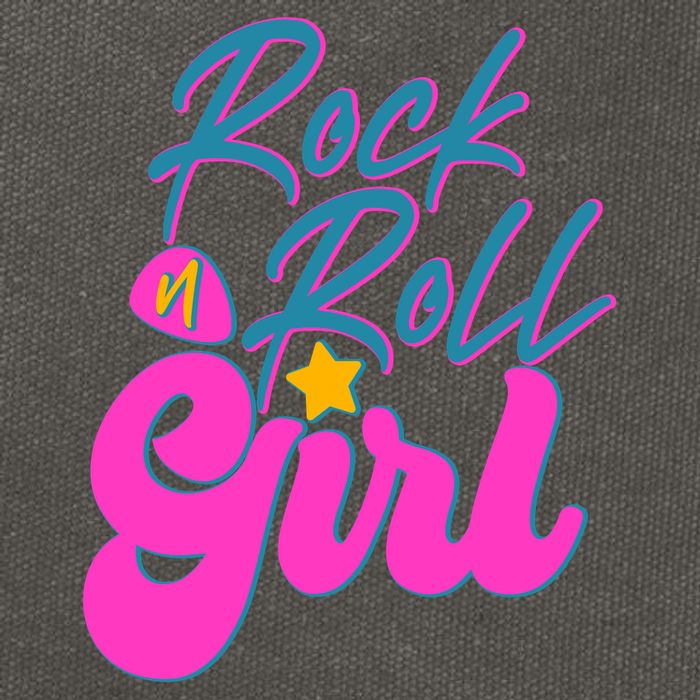 Retro Rock N Roll Girl Costume Cotton Canvas Backpack