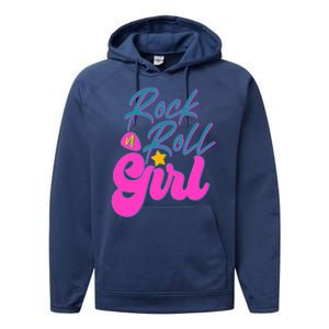 Retro Rock N Roll Girl Costume Performance Fleece Hoodie