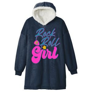 Retro Rock N Roll Girl Costume Hooded Wearable Blanket