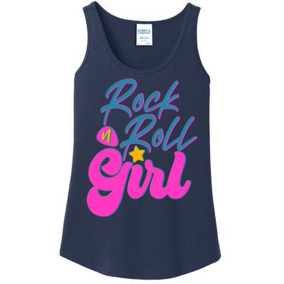 Retro Rock N Roll Girl Costume Ladies Essential Tank