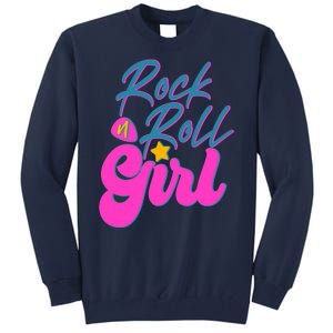 Retro Rock N Roll Girl Costume Tall Sweatshirt