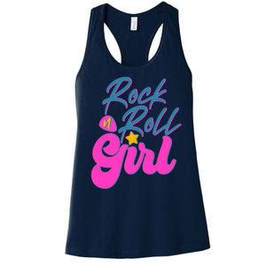 Retro Rock N Roll Girl Costume Women's Racerback Tank