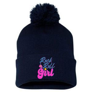 Retro Rock N Roll Girl Costume Pom Pom 12in Knit Beanie