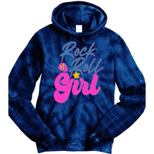 Retro Rock N Roll Girl Costume Tie Dye Hoodie