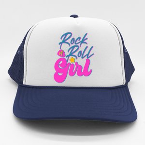 Retro Rock N Roll Girl Costume Trucker Hat