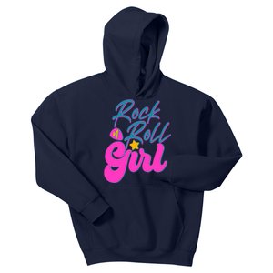 Retro Rock N Roll Girl Costume Kids Hoodie