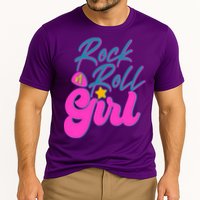 Retro Rock N Roll Girl Costume Cooling Performance Crew T-Shirt
